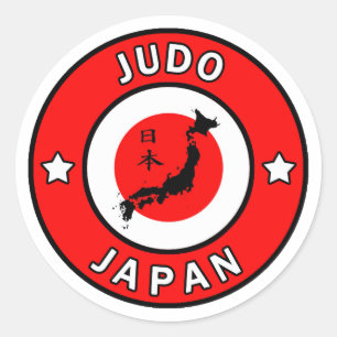 Judo Runder Aufkleber