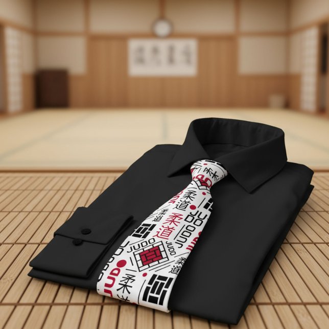 Judo - sauberes modernes geometrisches Muster Krawatte (Von Creator hochgeladen)