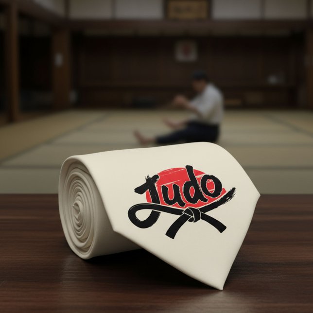 Judo - Schwarzer Gürtel - aufgehende Sonne Krawatte (Von Creator hochgeladen)