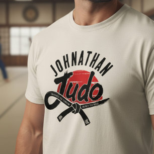 Judo - Schwarzer Gürtel - aufgehende Sonne Tri-Blend Shirt