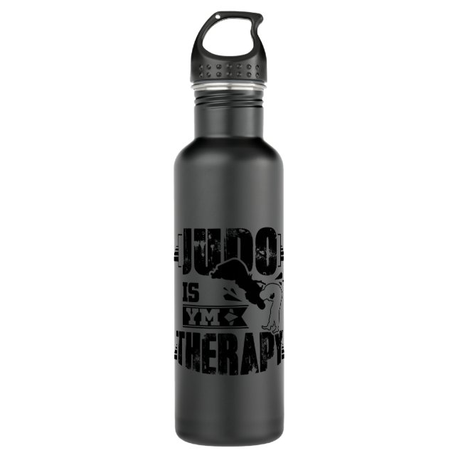 Judo Therapy Edelstahlflasche (Vorderseite)