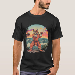 Judo Tiger Beach Judo Taekwondo Kickboxen Martial T-Shirt