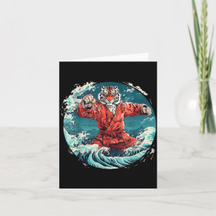 Judo Tiger Wellen Judo Taekwondo Kickboxen Martial Karte