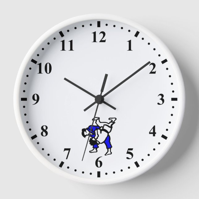 Judo Wanduhr (Vorderseite)