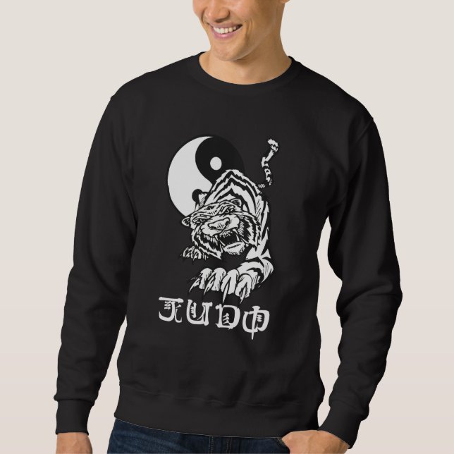 Judo Yin Yang Tiger Sweatshirt (Vorderseite)