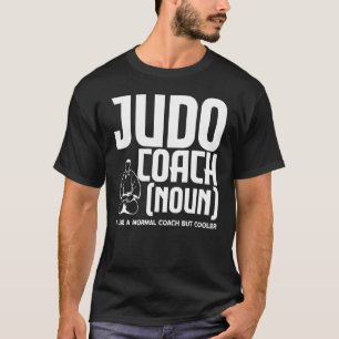 Judoka Judo-Trainer wie ein normaler Trainer, aber T-Shirt