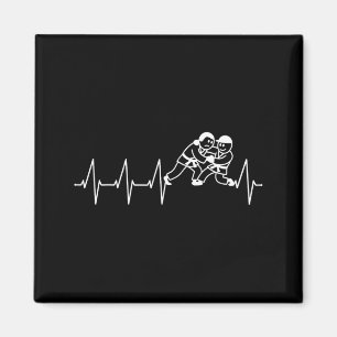 Judoka Taekwondo Karate Aikido Ju-Jutsu Herzschlag Magnet