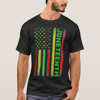 Jüdzehnte in einer schwarzen Flagge Geschichte T-Shirt