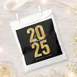 Juers to 2025 Gold Typografy Modern New Year Geschenktütchen