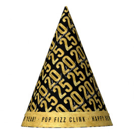 Juers to 2025 Gold Typografy Modern New Year Partyhütchen