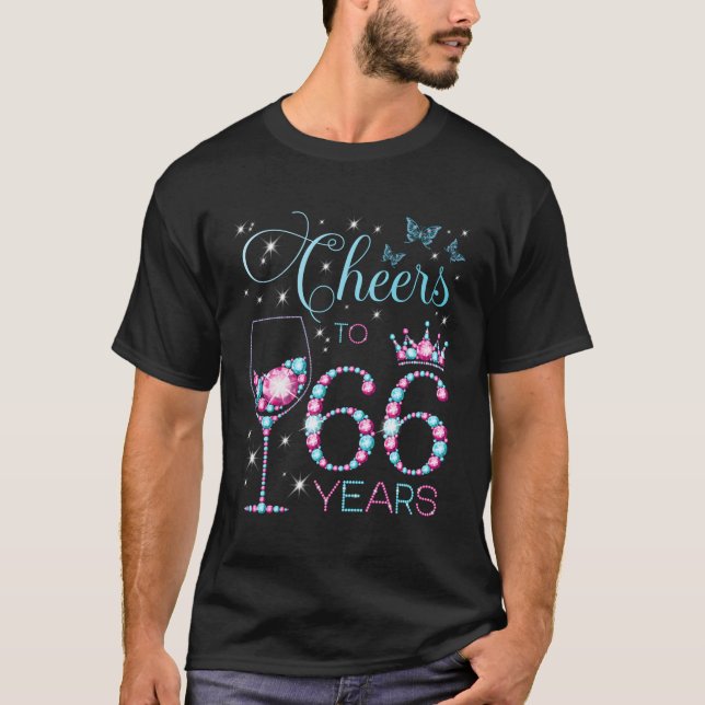 Juers to 66 66. Py 66. Happy Bday T-Shirt (Vorderseite)