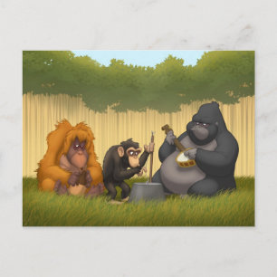 Jug Band of the Apes Postcard Postkarte