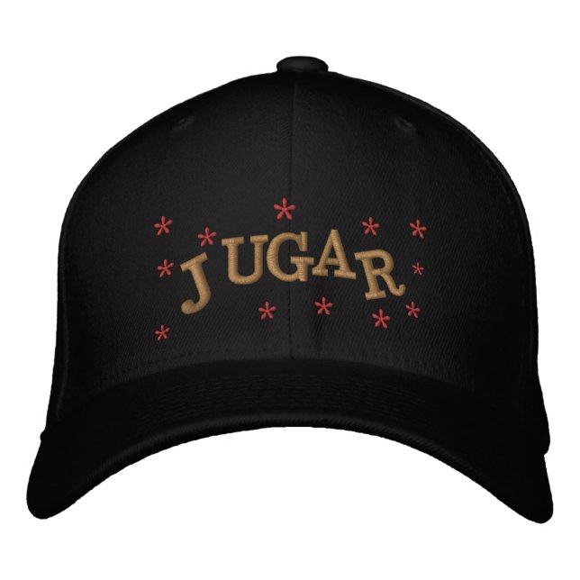 JUGAR, PLAY BESTICKTE BASEBALLKAPPE (Vorderseite)