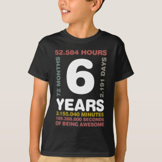 Jugend 6 Jahre 72 Monate Geburtstag T-Shirt