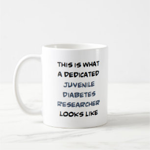 Jugend-Diabetes-Forscher, engagiert Kaffeetasse