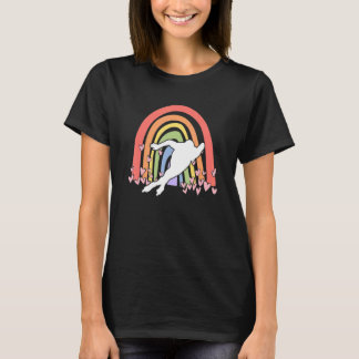 Jugend-Eisschnellläuferin Frauen Eislaufen süß Eis T-Shirt
