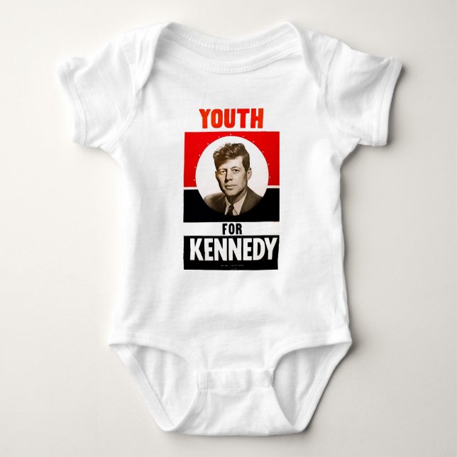 Jugend für Präsidenten John F. Kennedy Baby Strampler (Vorderseite)