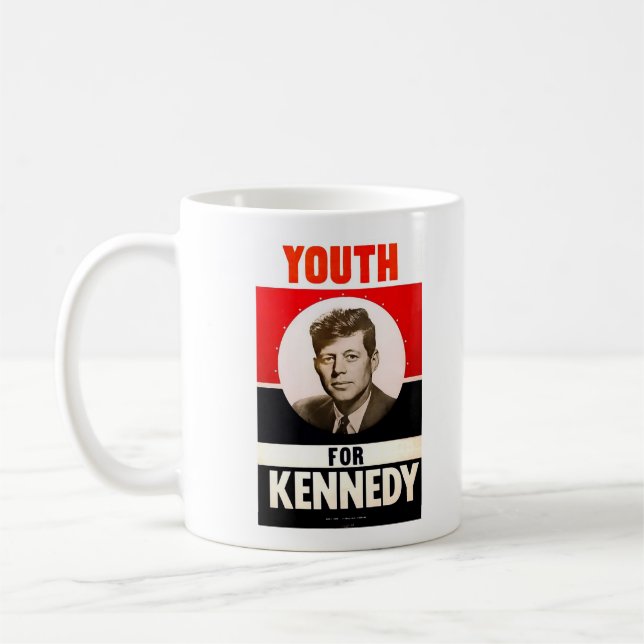 Jugend für Präsidenten John F. Kennedy Tasse (Links)