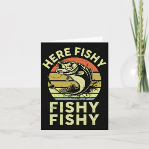 Jugend Hier fisch Shirt Kinder Kleinkind Männer Fu Karte