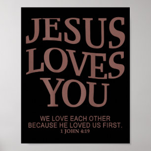 Jugend Jesus Liebe dich Christlicher Gott Guter Ju Poster