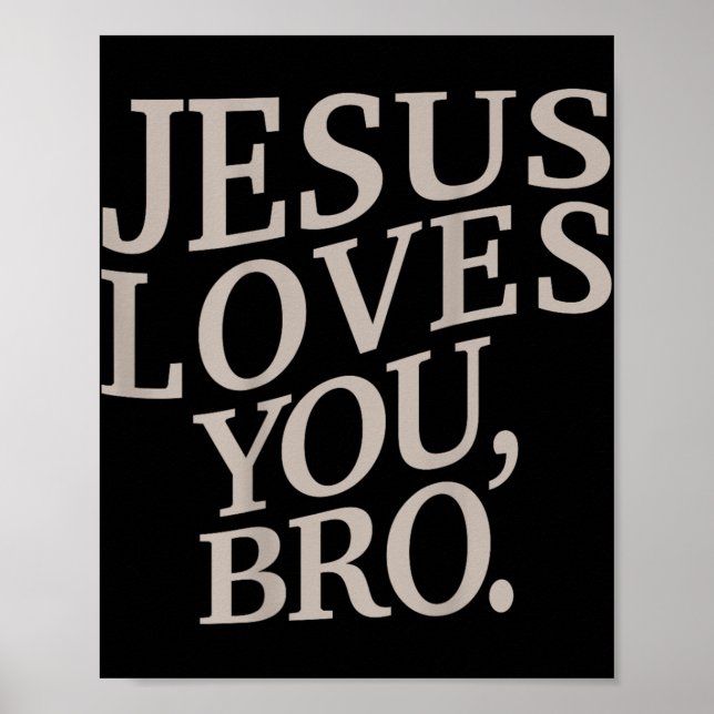 Jugend Jesus Lieben Sie Bro Funny Christlichen Jun Poster (Vorne)