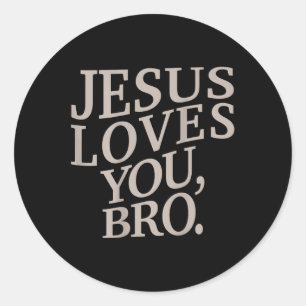 Jugend Jesus Lieben Sie Bro Funny Christlichen Jun Runder Aufkleber