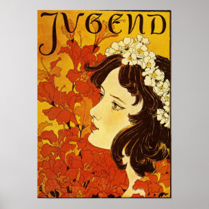 Jugend/Jugend - Kunst Nouveau Plakat