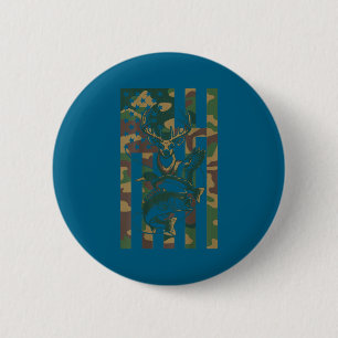 Jugend Kreuz Tarnung Jagd Fischerei B Hirsch Ente Button