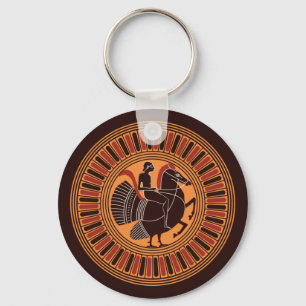 Jugend-Reiten Ein mythisches Hippalektryon Schlüsselanhänger