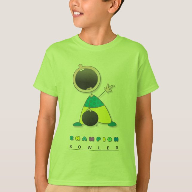 Jugend scherzt Bowling T-Shirt (Vorderseite)