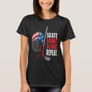 Jugend Usa Eishockey Trikot Eis Jungen Hockey Gebu T-Shirt