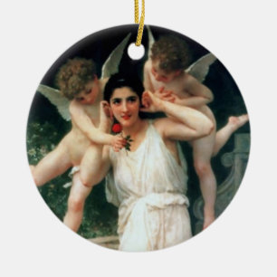 "Jugend" von Bouguereau Keramik Ornament