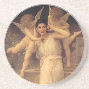 Jugend von Bouguereau, Portrait über Viktorianisch Getränkeuntersetzer