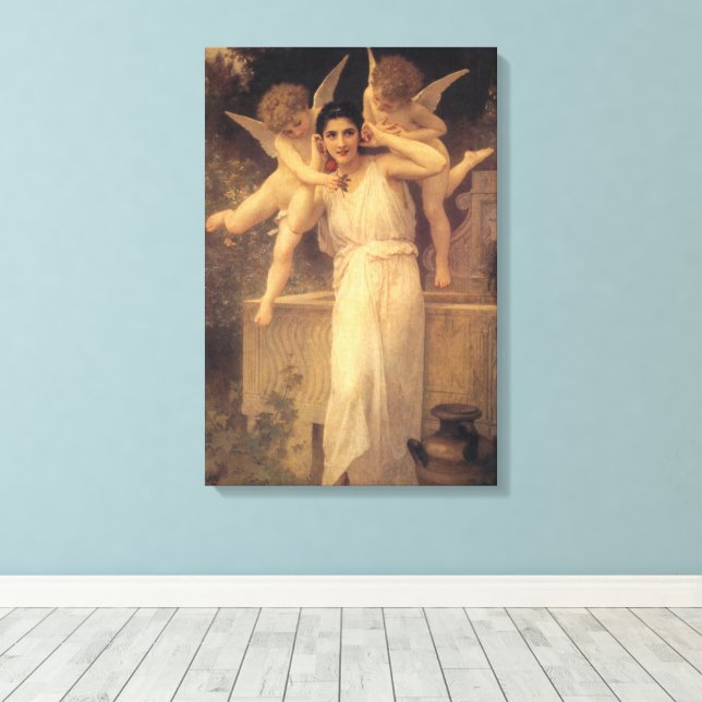 Jugend von Bouguereau, Portrait über Viktorianisch Leinwanddruck (Insitu (Holzboden))