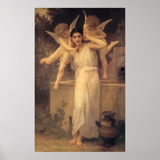 Jugend von Bouguereau, Portrait über Viktorianisch Poster (Vorne)