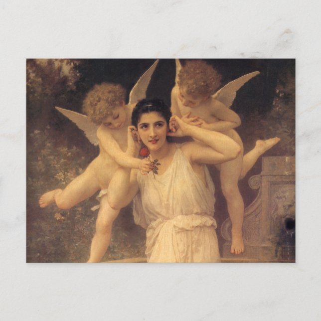 Jugend von Bouguereau, Portrait über Viktorianisch Postkarte (Vorderseite)