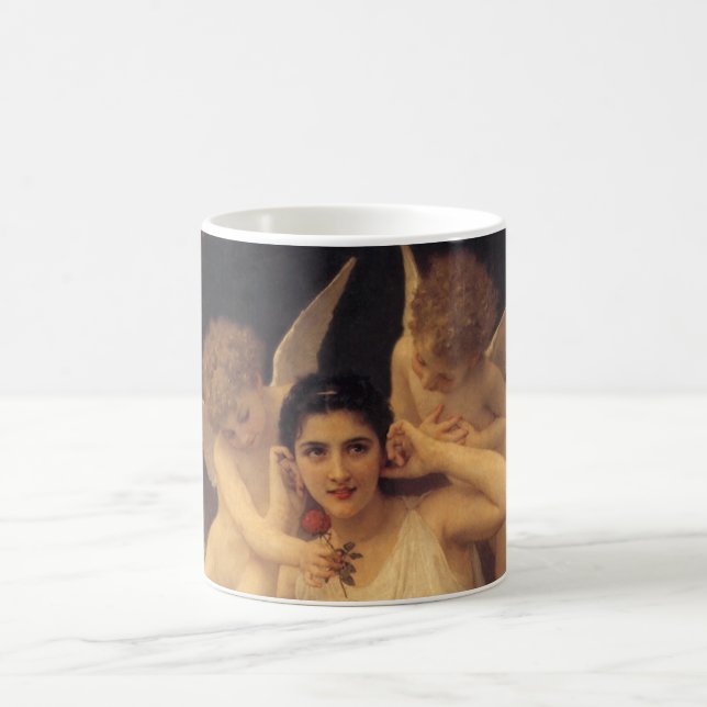 Jugend von Bouguereau, Portrait über Viktorianisch Tasse (Mittel)