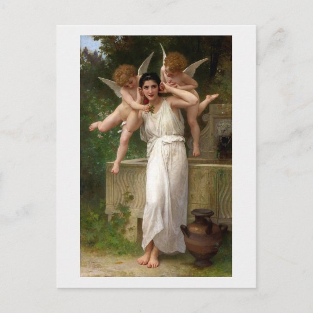 "Jugend" von Bouguereau Postkarte (Vorderseite)