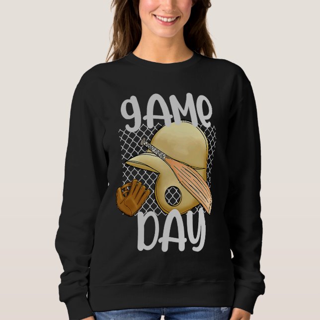Jugendbaseballspieler Teamgruppe Sweatshirt (Vorderseite)