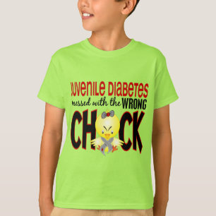 Jugenddiabetes verwirrt mit dem falschen Küken T-Shirt