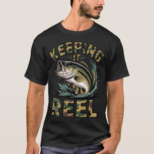 Jugendfischen-Tarnung-Barsch-Fisch-Vater-Männer-be T-Shirt