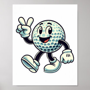 Jugendgolfspieler Jungen Golf Lustig  Poster