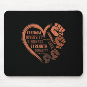 Jugendherberge Fists Black History Melanin Men W Mousepad