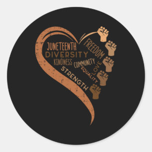 Jugendherberge Fists Black History Melanin Men W Runder Aufkleber
