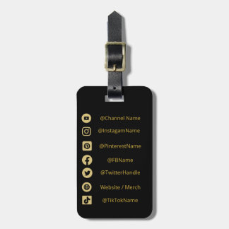 JUGENDKANAL SOCIAL MEDIA HANDLES GEPÄCKANHÄNGER