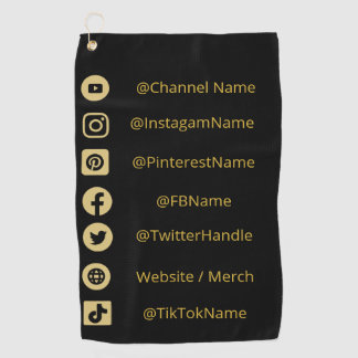 JUGENDKANAL SOCIAL MEDIA HANDLES GOLFHANDTUCH