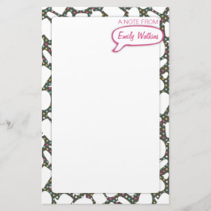 Jugendlich Gesprächs-Blasen-Briefpapier-Set Briefpapier