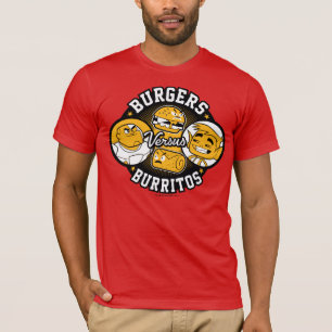 Jugendlich Titanen gehen! Burger gegen Burritos T-Shirt