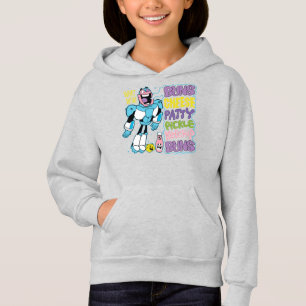 Jugendlich Titanen gehen! Cyborg-Burger-Rap Hoodie