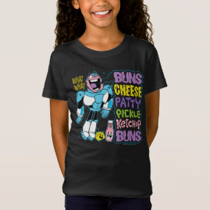 Jugendlich Titanen gehen! Cyborg-Burger-Rap T-Shirt
